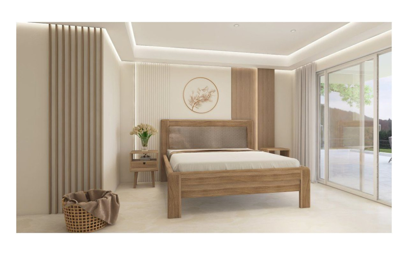 Manželská postel DUBAI SUPRA – dub