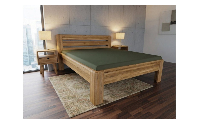 Manželská postel DUBLIN PREMIUM – dub